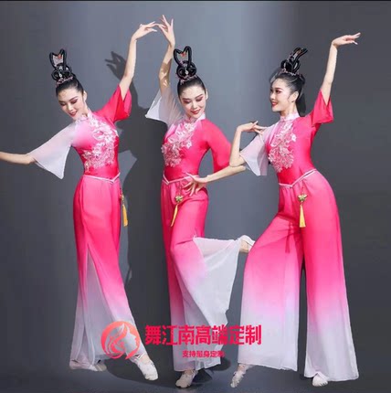 胶州秧歌服女新款中国风演出服套装广场舞扇子舞古典艺考舞蹈服装