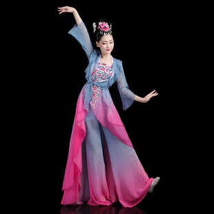 新款古典舞演出服女飘逸中国风仙女古风独舞服装点绛唇舞蹈表演服
