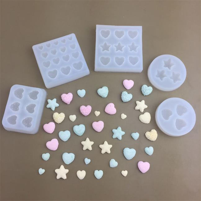 DIY五角星心形水晶AB滴胶