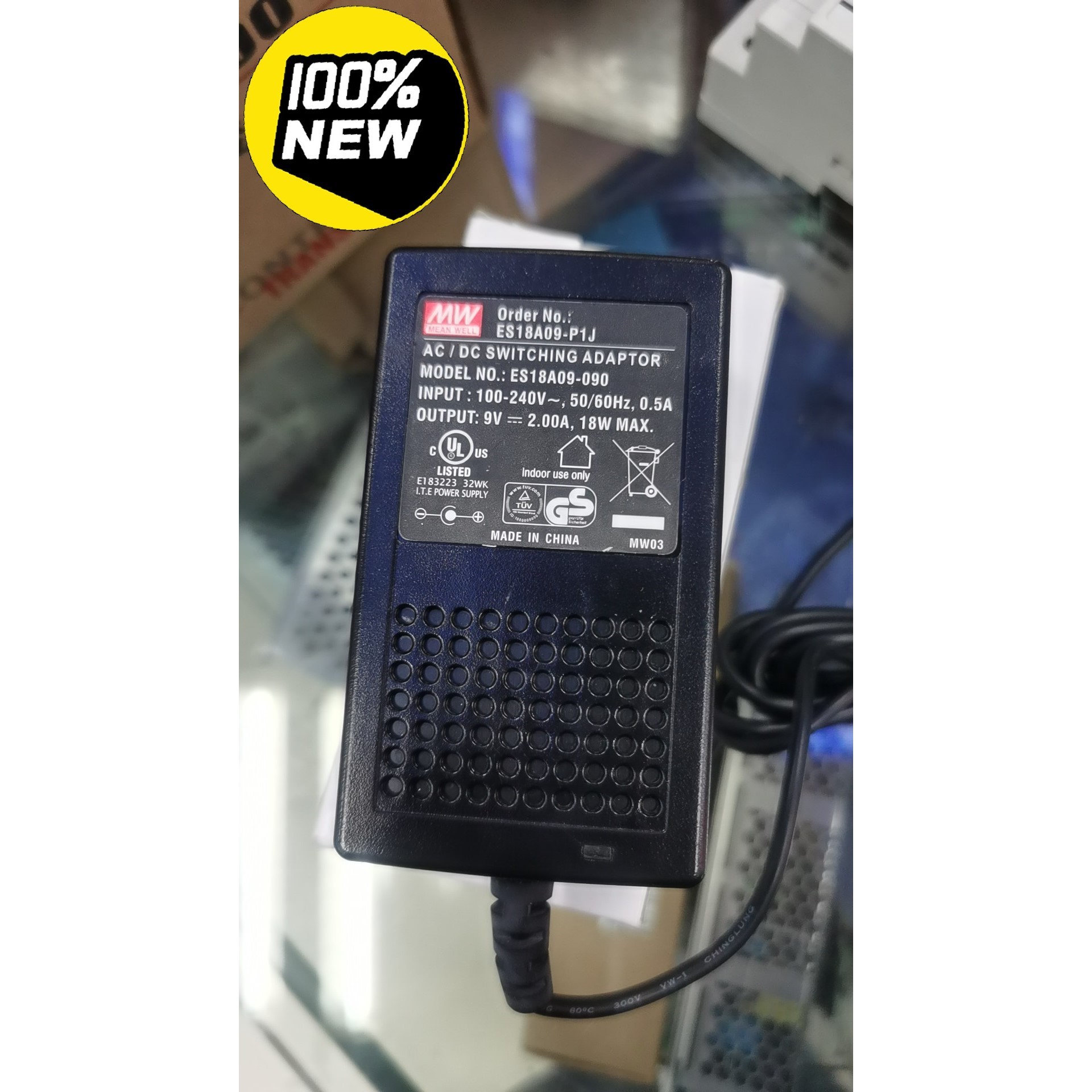 台湾明纬ES18A09-P1J适配器 18W 9V2.00A咨询维修咨询维修