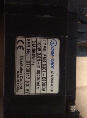 AC SEERVO MOTOR  FMA CJ01KB00咨询维修