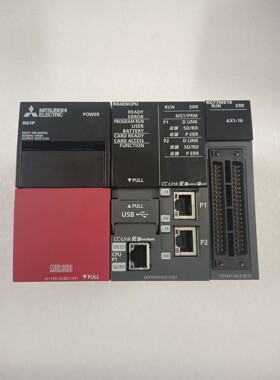 三菱PLC模块 R04ENCPU成色好新如图年份近咨询维修