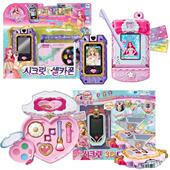 韩国进口珠珠秘密儿童仿真拍照手机智能魔法机益智游戏过家家玩具