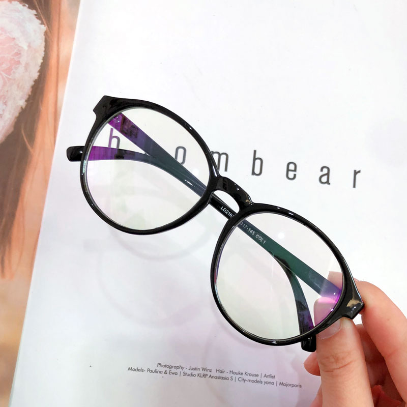 网红款黑色大框圆脸个性装饰韩版