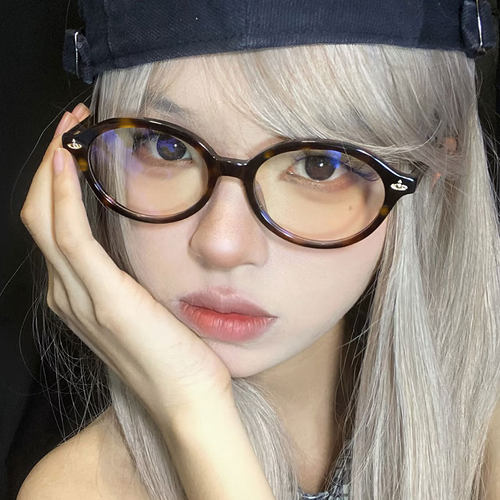2025新款书呆子眼镜女小脸防蓝光