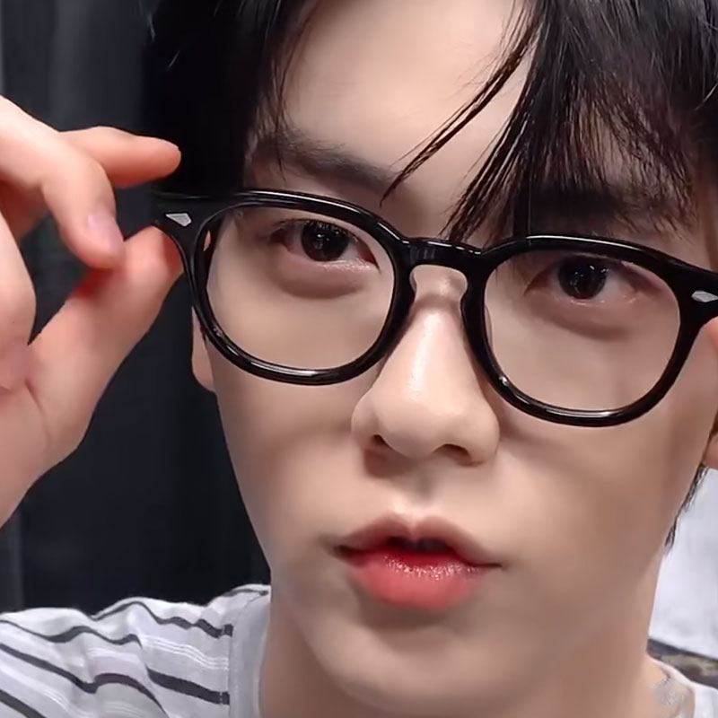 超轻复古黑框眼镜男潮小方框斯文