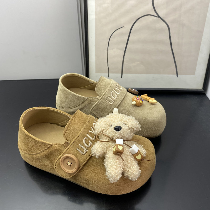 26春季可爱风勃肯鞋女圆头绒面小熊装饰休闲单鞋内增高女鞋,女鞋,勃肯鞋/软木鞋,淘宝优惠券,粉丝福利购,淘宝优惠卷