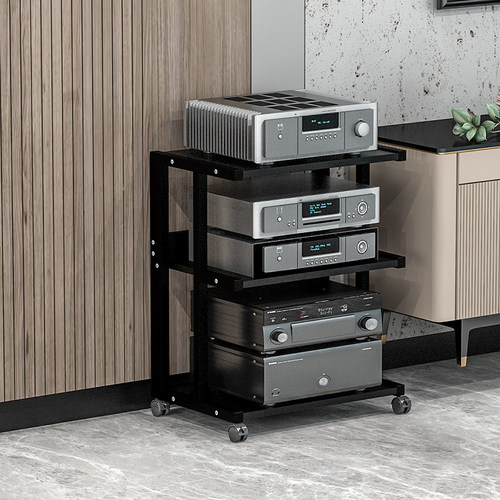 音箱可移动hifi器材脚架功放机柜