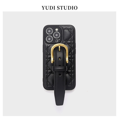 小香风牛皮皮带手机壳