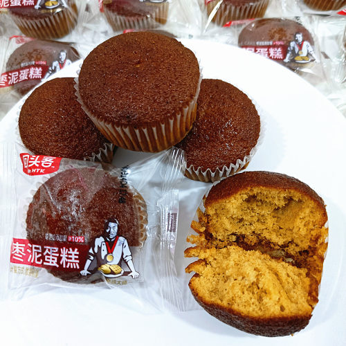 回头客枣泥蛋糕香软营养枣香浓郁抗饿零食糕点