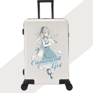 罗拉麦吉儿童行李箱美乐蒂20寸儿童行李箱男女卡通拉杆箱可骑密码