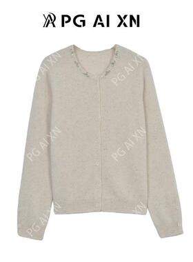 【甜甜粉丝专享】PG Ai XN/品归 法式手工钉钻开衫 PGXN 3019