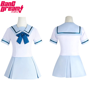 花咲川cos服中等部夏水手服cosplay动漫套装角色扮演学院制服全套