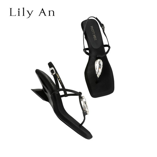 LilyAn手工轻奢高跟凉鞋