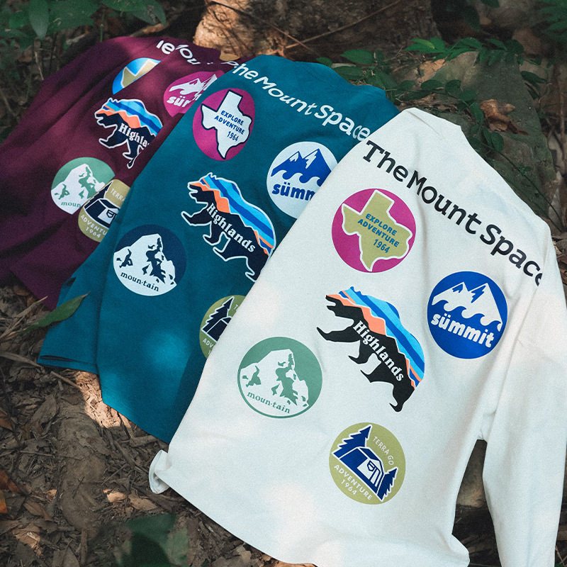 男童圆领t恤户外运动儿童长袖上衣男孩速干透气体恤衫白色紫色蓝