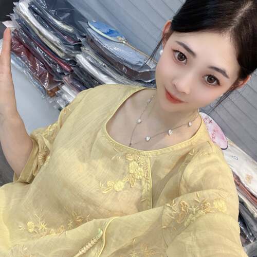 兜兜[苎麻上衣合集]高夏季新款苎麻短袖百搭衬衫女(C251-C300）