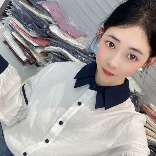 [衬衫合集]春季新款外穿宽松百搭纯棉长袖衬衫女（C801--C850）