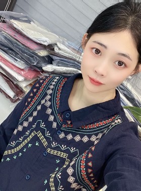 [衬衫合集]宽松秋冬新款打底纯棉长袖衬衫女（V251--V300）