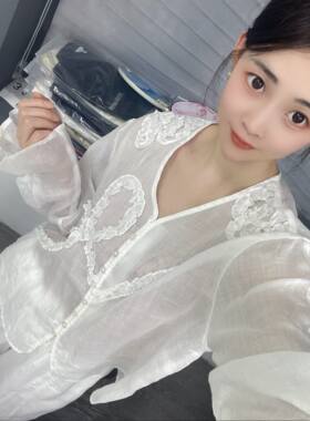 兜兜[苎麻上衣合集]高夏季新款苎麻短袖百搭衬衫女(C801-C850）