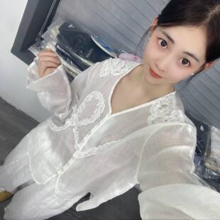 兜兜[苎麻上衣合集]高夏季新款苎麻短袖百搭衬衫女(C051-C100）
