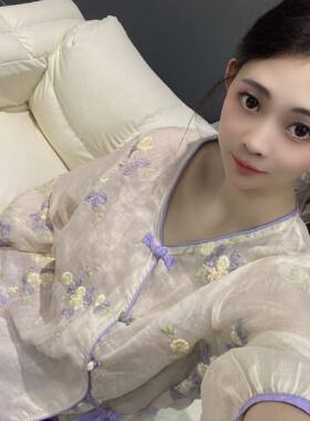 兜兜[苎麻上衣合集]高夏季新款苎麻短袖百搭衬衫女(A201-A250）
