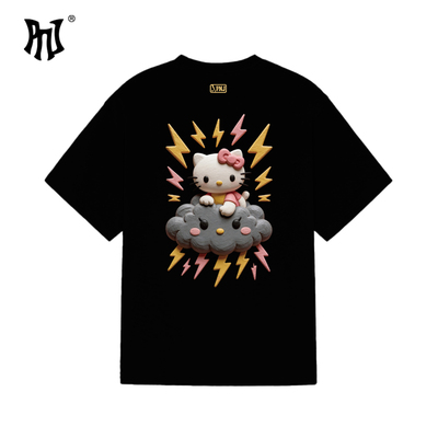 PNJHelloKitty云朵闪电印花短袖