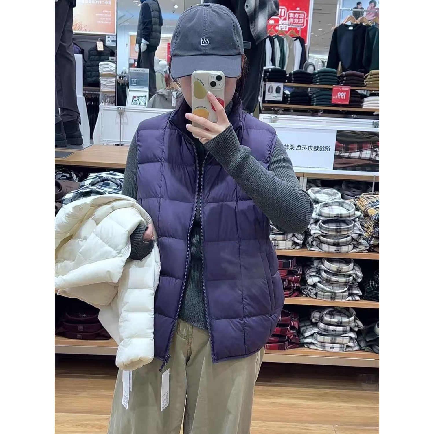 莫雷加德同款男女装PUFFTECH空气棉服背心便携式保暖马甲483632