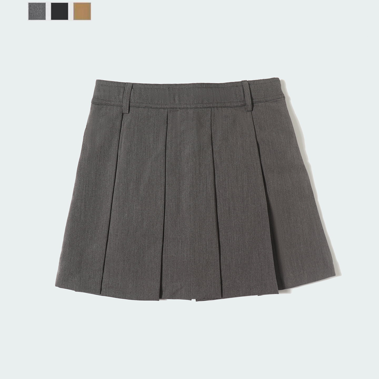 官网199！女装高腰A字打褶迷你裙裤防走光休闲短裤25新款480302