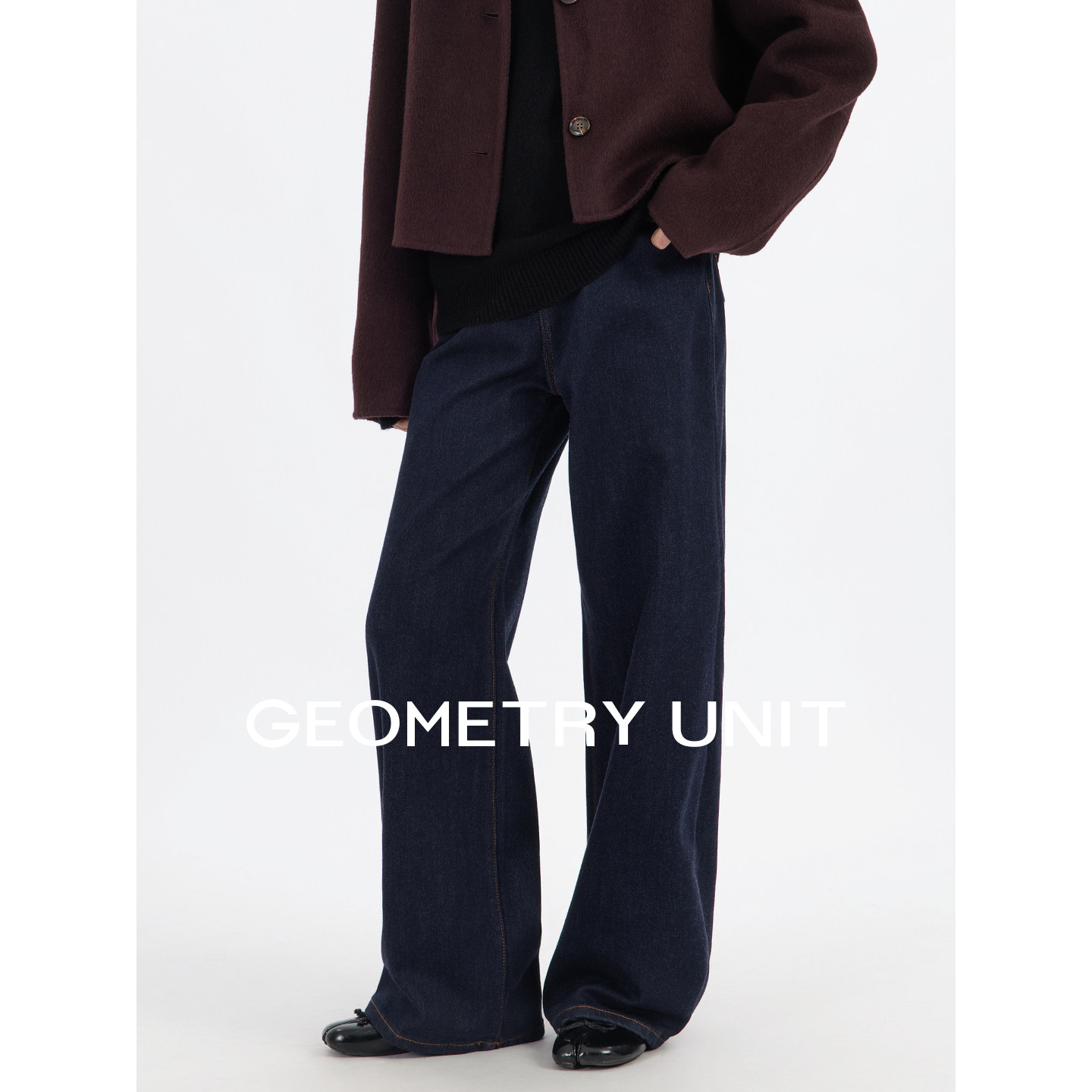 几何单元2025秋冬新款植绒保暖含羊绒宽松直筒牛仔裤百搭长裤女,女装/女士精品,牛仔裤,淘宝优惠券,粉丝福利购,淘宝优惠卷