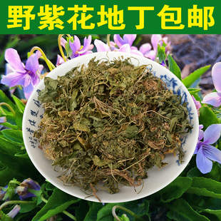 正品野生紫花地丁草中药材苦地丁犁头草铧头草羊角子米布袋斤包邮