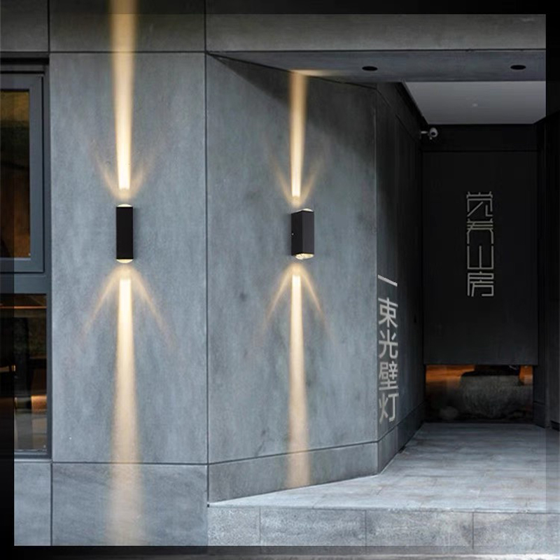 戶外門口一束光射燈建筑外墻壁燈