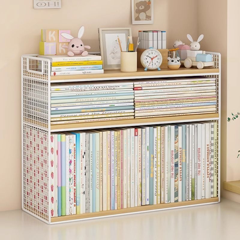 桌面置物架书架桌上绘本收纳架儿童简易牛津树书本多层书籍整理盒