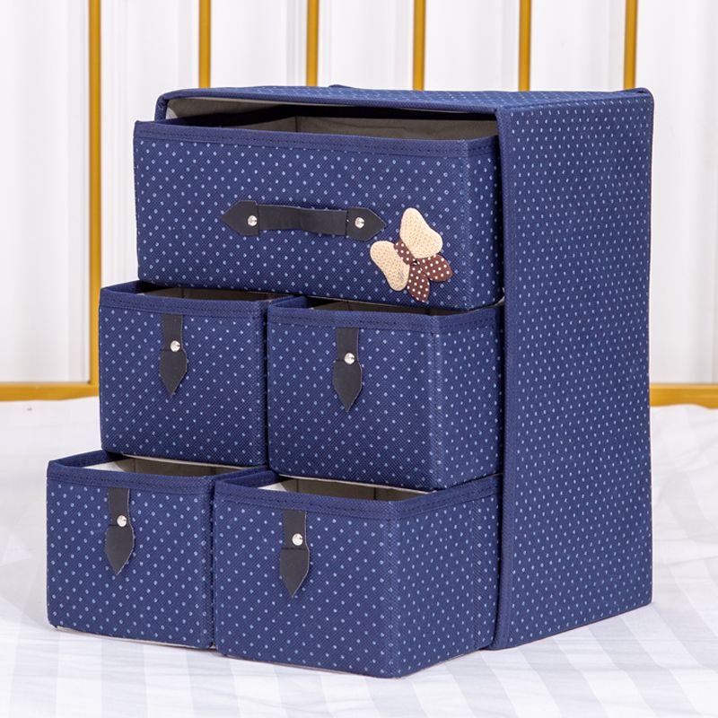 加厚抽屉式收纳盒内衣袜子可折叠整理箱衣柜简约杂物整理盒床头