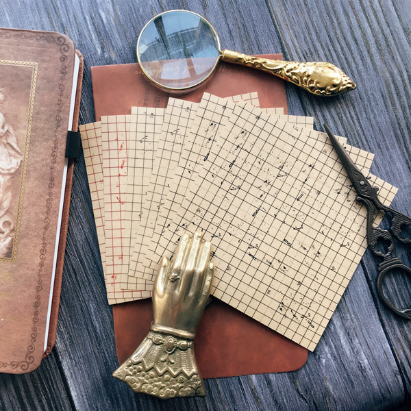 牛皮纸方眼贴纸 复古仓敷风 百搭日系背景拼贴 TN装饰素材 六张,文具电教/文化用品/商务用品,贴纸/立体贴纸,淘宝优惠券,粉丝福利购,淘宝优惠卷