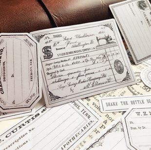 tn素材 vintage装 饰贴纸 记事标签 包邮 Holtz风格 满 复古百搭Tim