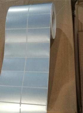 50x30亚银标签纸三防水防磨擦耐刮PET哑银不干胶纸G500U G530U MPCP2140 3140EX TSC244PRO ZD888T标签贴纸