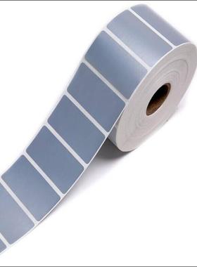 促销固定资产标签纸单排哑银防水不干胶贴纸70X20 40X30 50x30 53 50x40 45x22PET亚银纸标签机打印纸防磨擦