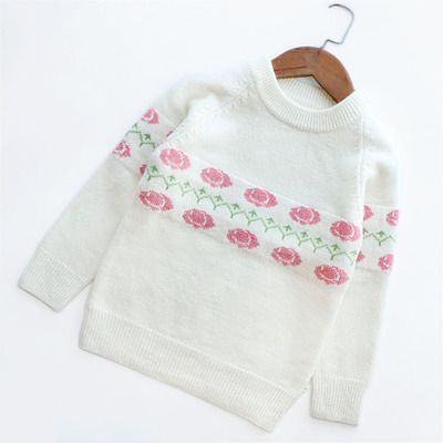 中大童装韩版毛衣秋冬女童羊毛衫