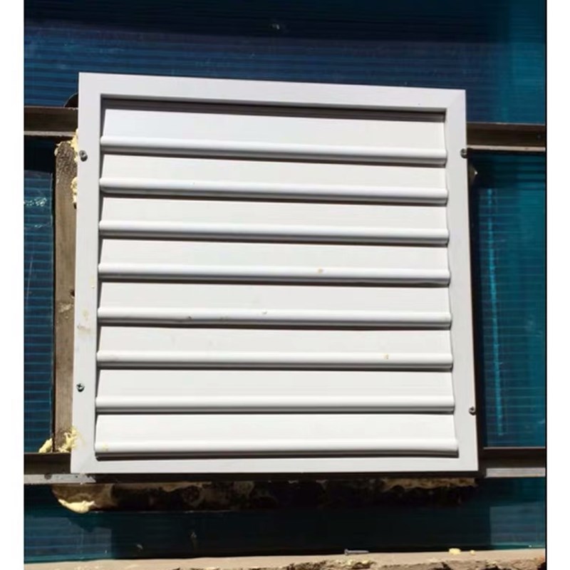 轴流风机百叶铝合金自垂百叶风口风机百叶防雨百叶排风口送风口