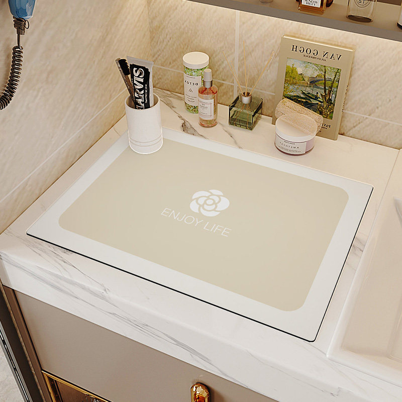 软硅藻泥吸水垫卫生间洗手台面沥水垫浴室洗漱台牙刷杯垫肥皂垫子,居家布艺,厨房地垫,淘宝优惠券,粉丝福利购,淘宝优惠卷