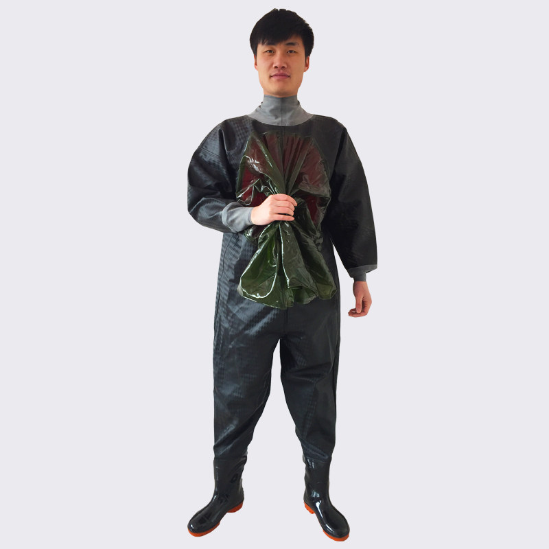 全身下水裤加厚捕鱼抓鱼雨裤子连体防水下水衣挖藕钓鱼服水叉男涉图片