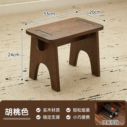 实木小凳子家用矮凳简约结实木凳入户换鞋凳客厅茶几板凳儿童方凳