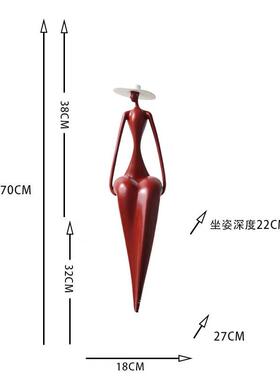 艺术家雕塑《独立女性》极简人物摆件玄关客厅电视柜装饰