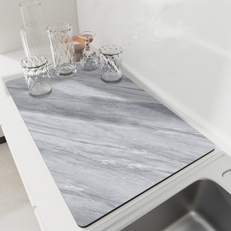 软硅藻泥厨房台面吸水垫子洗手台面沥水垫吧台桌面餐具碗盘干燥垫,居家布艺,厨房地垫,淘宝优惠券,粉丝福利购,淘宝优惠卷