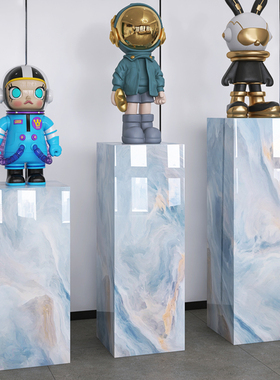 家居装饰品电视柜旁边客厅酒店会所工艺品雕塑大型摆件底座展示台