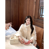 若语定制 喜马拉雅 十字貂进口水貂紫金级小母貂皮草高级贵气名媛