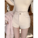 纯欲气质百搭热裤 加厚加绒高腰弹力短裤 显腿长 冬日腿精 若语定制