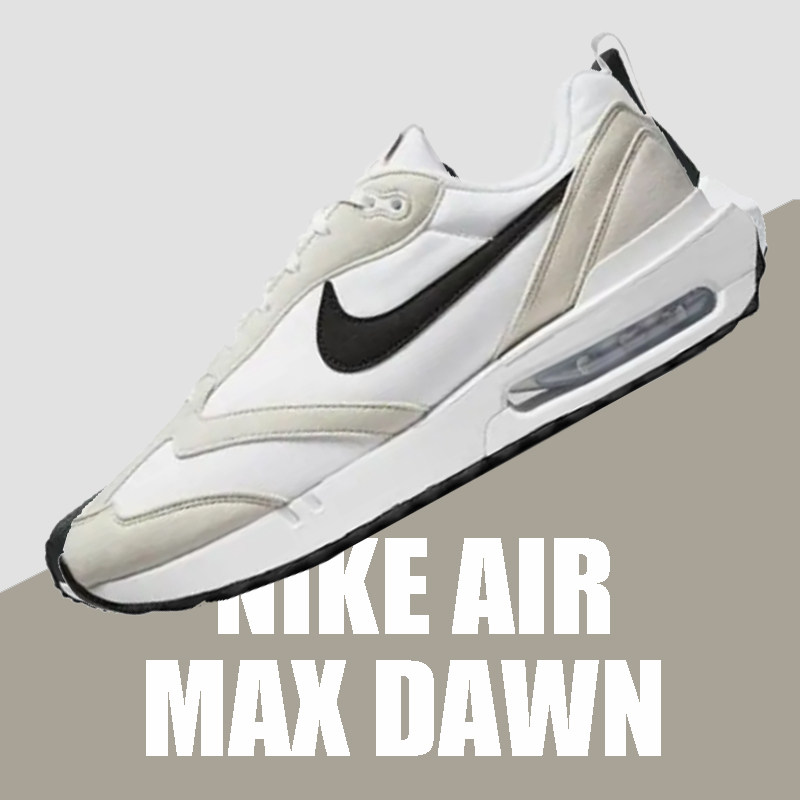 NIKE耐克AIR MAX DAWN白灰男子复古运动训练跑步鞋DV3489-100