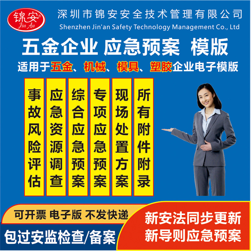 五金机械塑胶模具企业应急预案编制专项现场处置方案演练档案资料