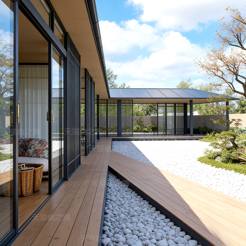日式铝合金长廊现代简约茶室阳光房凉亭别墅花园亭子户外庭院定制,住宅家具,木屋凉亭,淘宝优惠券,粉丝福利购,淘宝优惠卷